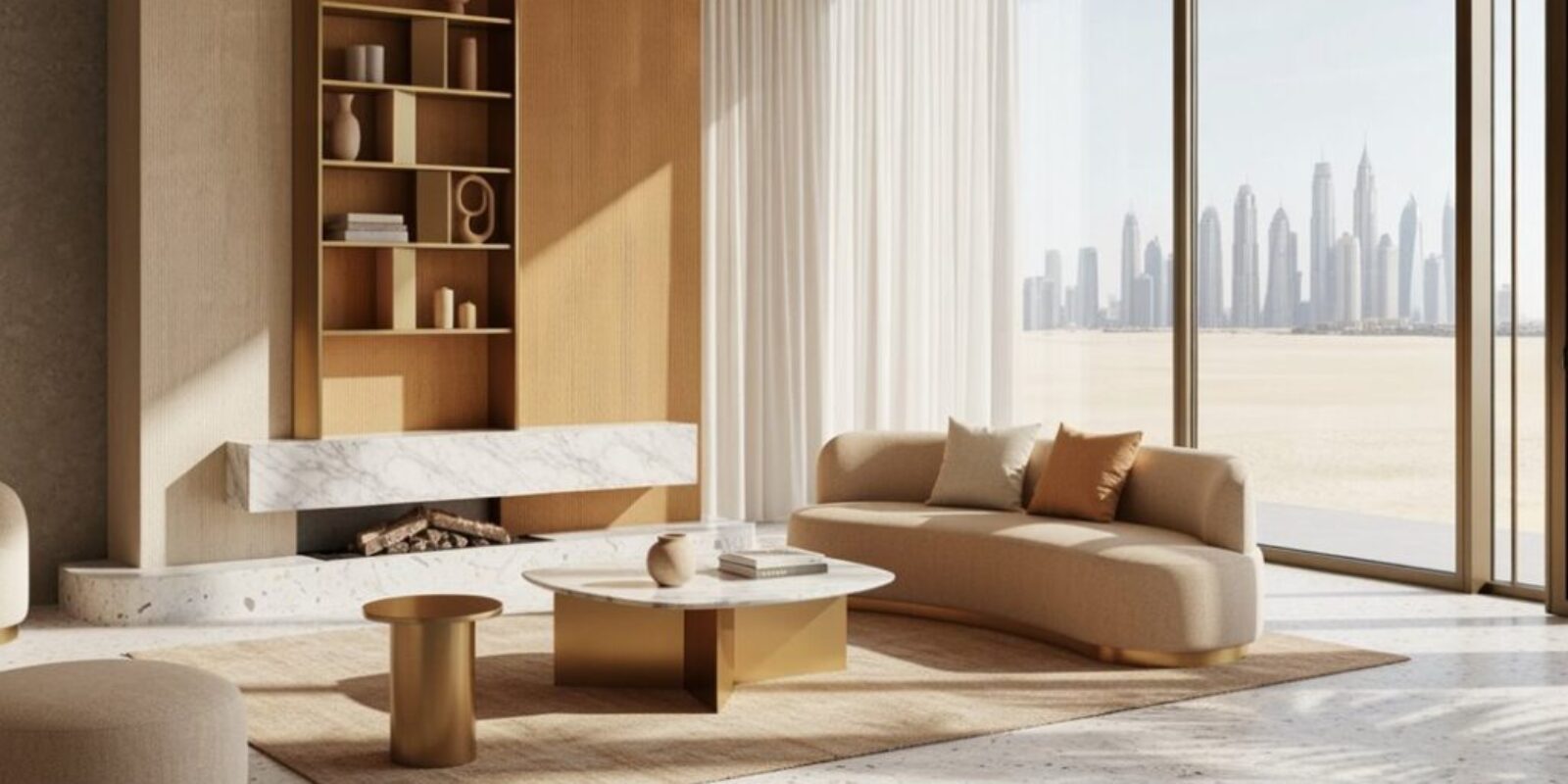Klare Formen und warme Töne mit diesen Wohnkonzepten mit Dubai-Note